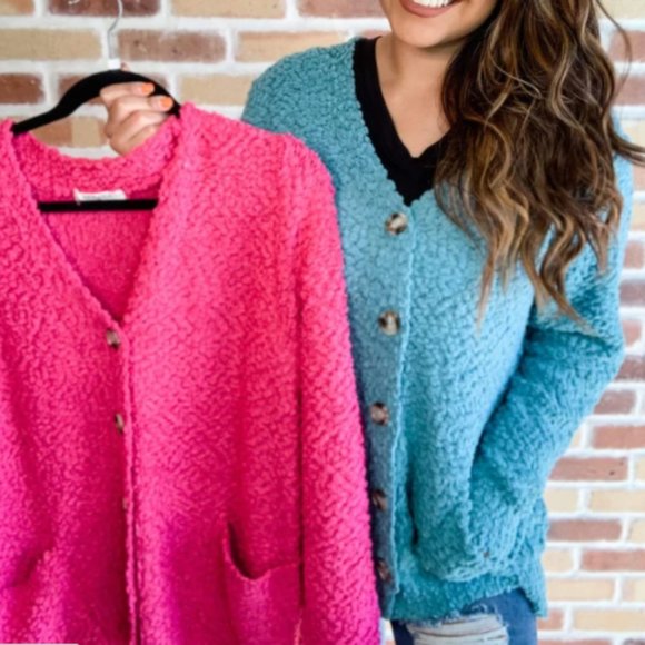 Women's Top KEEP IT POPPIN' CARDIGAN - Picture 2 of 5